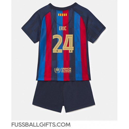 Barcelona Eric Garcia #24 Fußballbekleidung Heimtrikot Kinder 2022-23 Kurzarm (+ kurze hosen)